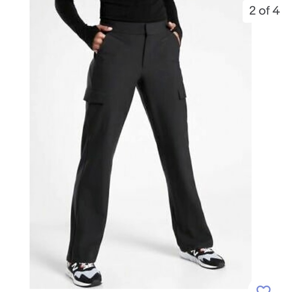 ATHLETA Stellar Cargo Pant Black, Sz 2